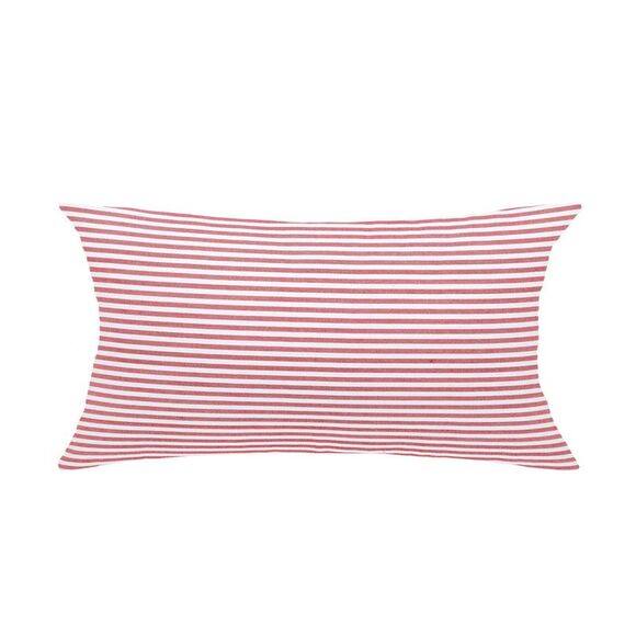 Woven Striped Throw Pillow Covers Square Farmhouse Cushion Covers 12" x 20" - Picture 1 of 6